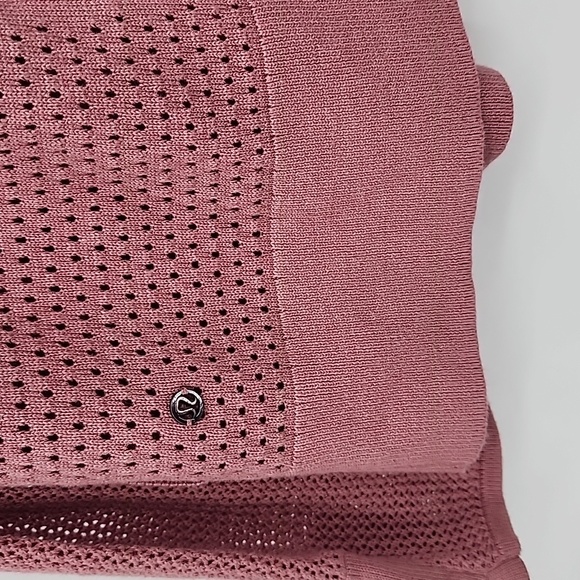 Lululemon Still Movement Wrap Heathered Quicksand Color Sweater Cardigan Size 8 - Picture 7 of 7